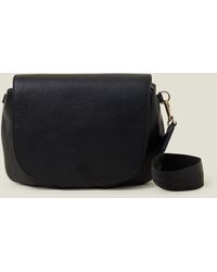 Accessorize - Women's Leather Webbing Strap Cross-body Bag Black - Lyst