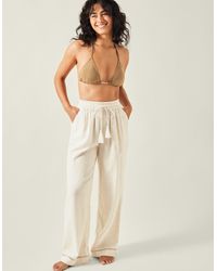 Accessorize - Wide Leg Beach Trousers - Lyst