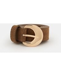 Accessorize - Faux Suede Buckle Belt - Lyst