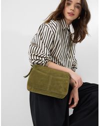 Accessorize - Double Zip Suede Camera Bag - Lyst