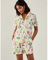 Accessorize - Women's Dobby Floral Pyjama Set Ivory - Lyst