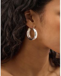 Accessorize - Chunky Hoop Earrings - Lyst