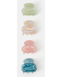 Accessorize - 4-Pack Mini Oval Resin Claw Clips - Lyst