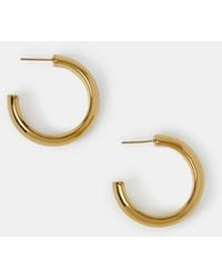 Accessorize - Stainless Steel Chunky Hoop Earrings - Lyst