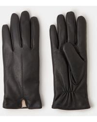 Accessorize - Faux Fur Lined Leather Gloves, Size: M L - Lyst