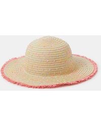 Accessorize - Speckled Floppy Straw Hat - Lyst