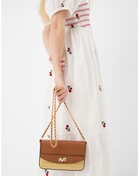 Accessorize - Twistlock Raffia Crossbody Bag - Lyst