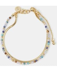 Accessorize - 14Ct-Plated Beaded Layered Bracelet - Lyst