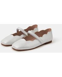 Accessorize - Scallop Edge Ballet Flats - Lyst