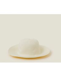 Accessorize - Packable Ribbed Bucket Hat Natural - Lyst