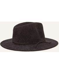 Accessorize - Women's Black Must-have Chenille Packable Fedora - Lyst