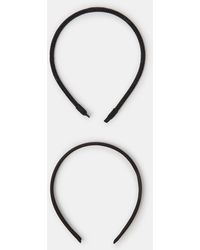 Accessorize - 2-Pack Slim Rhinestone Satin Headbands - Lyst