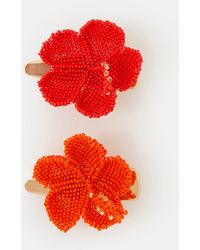 Accessorize - 2-Pack Beaded Hibiscus Hair Clips - Lyst