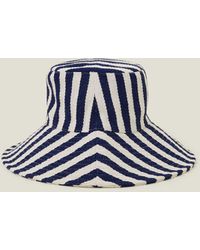 Accessorize - Women's Navy/white Nautical Bucket Hat - Lyst