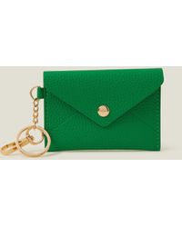 Accessorize - Women's Green Envelope Card Holder Keyring - Lyst