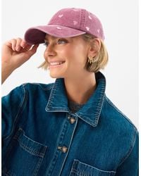 Accessorize - Heart Embroidered Baseball Cap - Lyst
