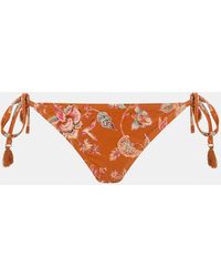 Accessorize - Floral Print Tie Side Bikini Bottoms - Lyst