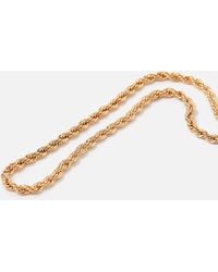 Accessorize - Women's Gold Berry Blush Twisted Rope Necklace - Lyst