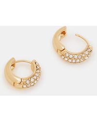 Accessorize - Diamanté Huggie Hoop Earrings - Lyst