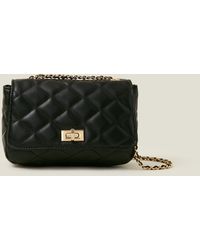 Accessorize - Quilted Cross-body Bag Black - Lyst