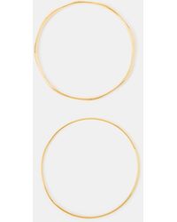 Accessorize - 2-Pack 14Ct-Plated Bangles - Lyst