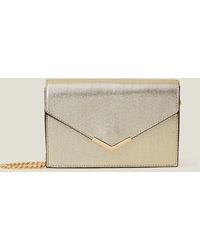 Accessorize - Women's Envelope Cross-body Bag Gold - Lyst