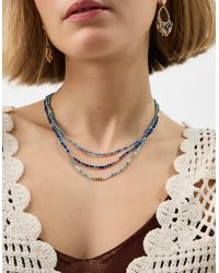 Accessorize - 3-Pack Skinny Beaded Necklaces - Lyst