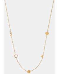 Accessorize - Stainless Steel Initial Charm Necklace - Lyst