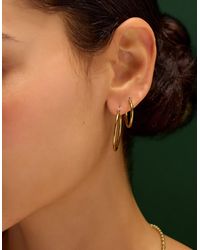 Accessorize - 2-Pack Stainless Steel Hoop Earrings - Lyst