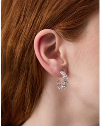 Accessorize - Flower Cut Out Hoop Earrings - Lyst