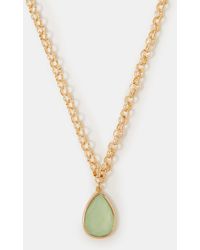 Accessorize - Gemstone Pendant Necklace - Lyst