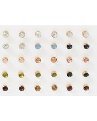 Accessorize - 15-Pack Gemstone Stud Earrings - Lyst