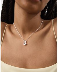 Accessorize - Bubble Initial Pendant Necklace - Lyst