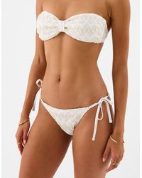 Accessorize - Crochet Tie Side Bikini Bottoms - Lyst