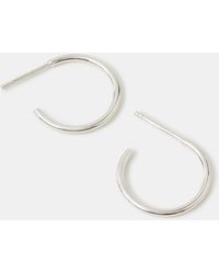 Accessorize - Sterling Small Hoop Earrings - Lyst