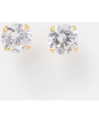 Accessorize - 14Ct-Plated Large Bling Stud Earrings - Lyst