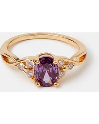 Accessorize - Cubic Zirconia Twisted Engagement Ring - Lyst