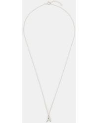 Accessorize - Sterling Initial Pendant Necklace - Lyst
