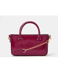 Accessorize - Patent Crossbody Handbag - Lyst