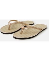 Accessorize - Sun Seagrass Flip Flops - Lyst