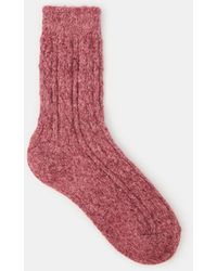 Accessorize - Shimmer Knitted Bed Socks - Lyst