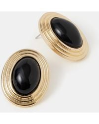 Accessorize - Statement Oval Stud Earrings - Lyst