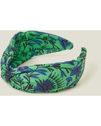 Accessorize - Women's Green Jungle Knot Headband - Lyst