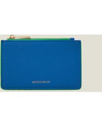 Accessorize - Women's Blue Contrast Edge Card Holder - Lyst