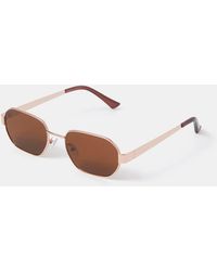 Accessorize - Metal Rectangle Sunglasses - Lyst