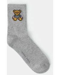 Accessorize - Teddy Bear Print Socks - Lyst