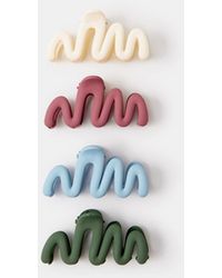 Accessorize - 4-Pack Mini Wiggle Claw Clips - Lyst