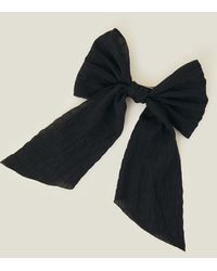 Accessorize - Red Textured Bow Hair Clip - Lyst