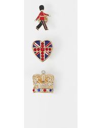 Accessorize - 3-Pack London Brooches - Lyst