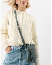 Accessorize - Faux Leather Crossbody Phone Bag - Lyst